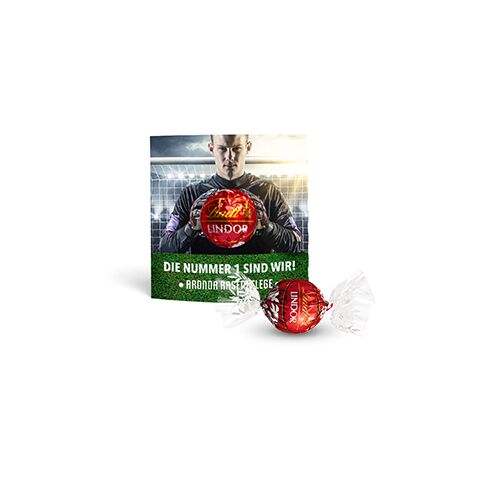 Lindt Lindor Kugel in Werbekartonage ohne Werbeanbringung | Quadratform | Milchschokolade