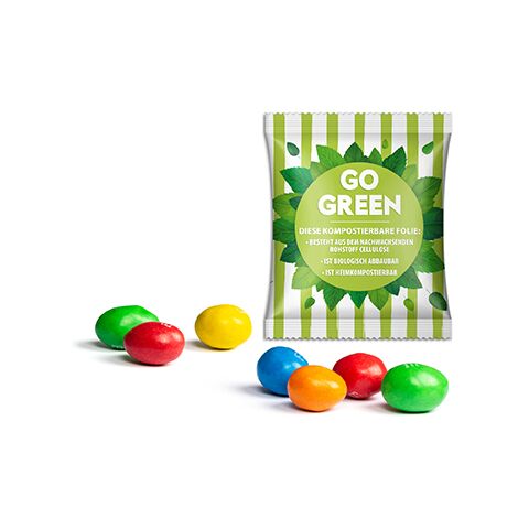 Werbeartikel M&M's Peanuts im Werbetütchen – transparente – mit Logo bedruckt