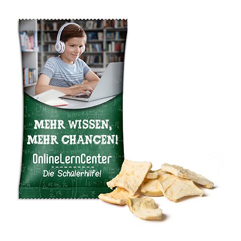 Apfelchips weiß | 4C Digitaldruck | Standard-Folie