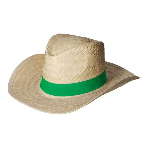 Nachhaltiger Werbeartikel Strohhut "Texas" – natur – mit Logo bedruckt