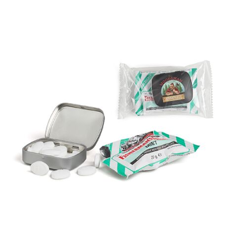 Werbeartikel Fisherman's Friend Combi Pack – schwarz-matt – mit Logo bedruckt