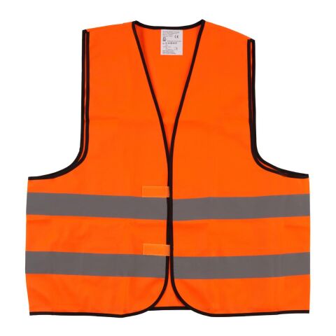 Werbeartikel Warnweste "Standard" Polybeutel – orange – mit Logo bedruckt