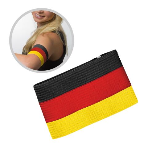 Spielführerbinde "Nations - Deutschland" Deutschland-Farben | 1-farbiger Transferdruck | mittig | 85 mm x 70 mm