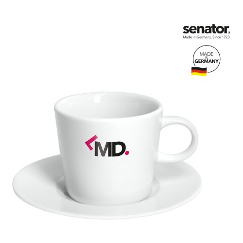 senator Fancy Espresso Tasse mit Untertasse weiß | ohne Werbeanbringung