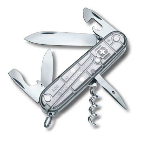 Werbeartikel Victorinox Spartan Taschenmesser | grau-transparent | mit Logo bedrucken