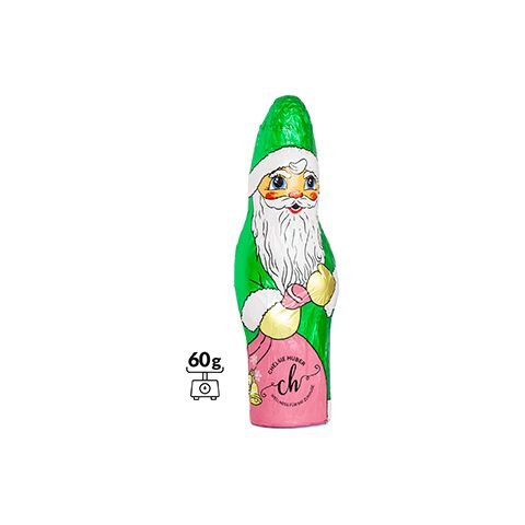 Schoko Weihnachtsmann Individuell ohne Werbeanbringung | Weihnachtsmann 60 g