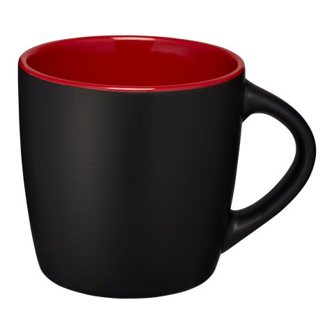 Riviera Keramiktasse Standard | schwarz-rot | ohne Werbeanbringung | Nicht verfügbar | Nicht verfügbar