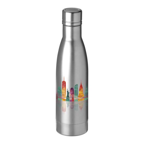Kundengeschenk Vasa Kupfer-Vakuum Isolierflasche – silber – mit 48h Express-Gravur 500 ml Edelstahl doppelwandig für den Außendienst