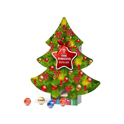 Lindt Lindor Adventsspender &quot;Baum&quot; 4c Digitaldruck | Nicht verfügbar