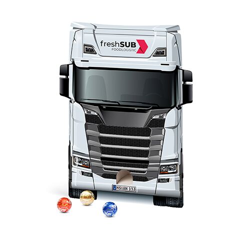 Lindt Lindor Adventsspender &quot;LKW&quot;