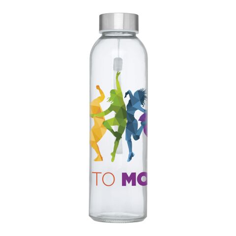 Werbeartikel 500 ml Glas-Sportflasche mit Neoprenhülle, Tragegurt & inkl. Geschenkschachtel – orange – mit Logo bedruckt