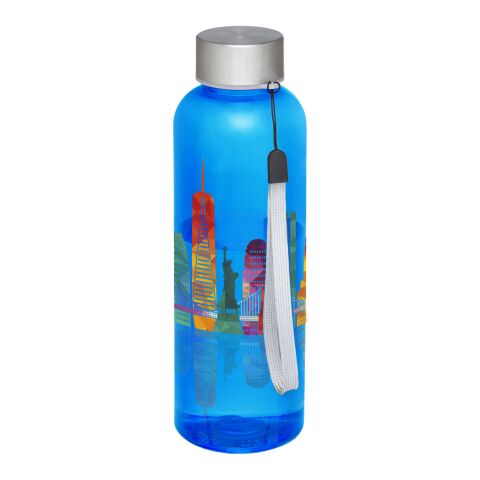 Werbeartikel Bohdi 500 ml Tritan Sportflasche – transparent royalblau – mit Logo bedruckt