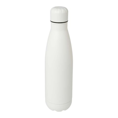Cove 500 ml vakuumisolierte Edelstahlflasche Express | weiß | Lasergravur | Vorderseite | 25 mm x 90 mm
