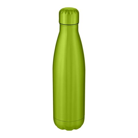 48h Express-Druck Werbeartikel Cove 500 ml vakuumisolierte Edelstahlflasche – Lindgrün  – mit Logo bedruckt