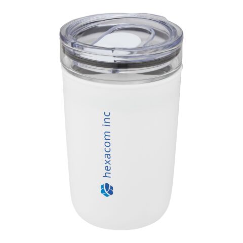 Bello 420 ml Glasbecher mit Außenwand aus recyceltem Kunststoff Standard | weiss | ohne Werbeanbringung | Nicht verfügbar | Nicht verfügbar