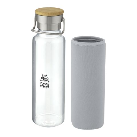Thor 660 ml Glasflasche mit Neoprenhülle Standard | grau | ohne Werbeanbringung | Nicht verfügbar | Nicht verfügbar | Nicht verfügbar