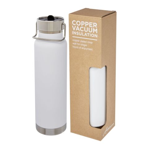 Thor 750 ml Kupfer-Vakuum Sportflasche mit Trinkhalm Standard | weiß | ohne Werbeanbringung | Nicht verfügbar | Nicht verfügbar
