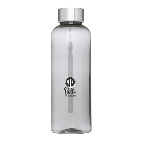 Werbeartikel RPET Sport Trinkflasche 500 ml Bodhi recycelt Edelstahl Deckel BPA-frei LFGB geprüft – transparent schwarz – mit Logo bedruckt