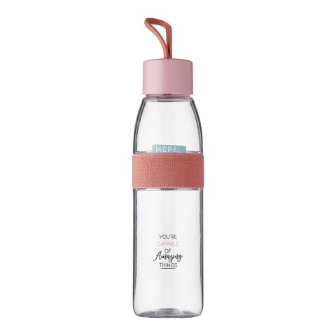 Mitarbeitergeschenk Trinkflasche Mepal Ellipse – rosa – mit 48h Express-Logodruck 500ml auslaufsicherer Edelstahl-Trinkbehälter