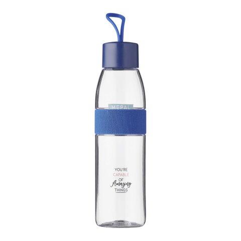 Mitarbeitergeschenk Trinkflasche Mepal Ellipse – vivid blue – mit 48h Express-Druck 500ml BPA-frei auslaufsicherer Wasserbehälter