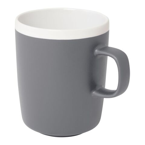 48h Express-Druck Werbeartikel Lilio Keramiktasse 310 ml – grau – mit Logo bedruckt