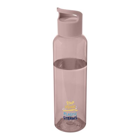 48h Express-Druck Nachhaltiger Werbeartikel Sky  650 ml Sportflasche aus recyceltem Kunststoff – Dusty Pink – mit Logo bedruckt