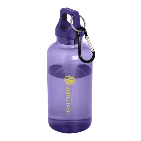 Sport-Werbemittel Trinkflasche Oregon – dusk purple – mit 48h Express-Druck 400 ml nachhaltig BPA-frei mit Karabiner für Sportevents