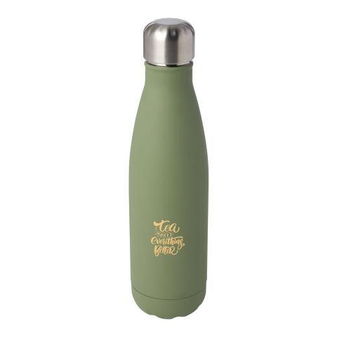 Kundengeschenk Edelstahlflasche Cove – heather grün – mit 48h Express-Druck 500 ml vakuumisoliert nachhaltig für Mitarbeiter-Onboarding