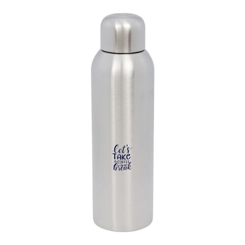 Firmengeschenk Trinkflasche Guzzle 820ml – silber – mit 48h Express-Logodruck aus 100% RCS-recyceltem Edelstahl, nachhaltige Mehrwegflasche