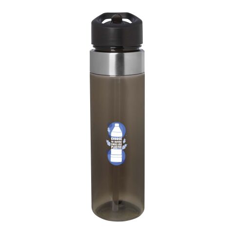 Kundengeschenk Trinkflasche Dylan 650ml – grau – mit 48h Express-Logodruck 650ml Tritan-Material robuster Behälter für Firmen