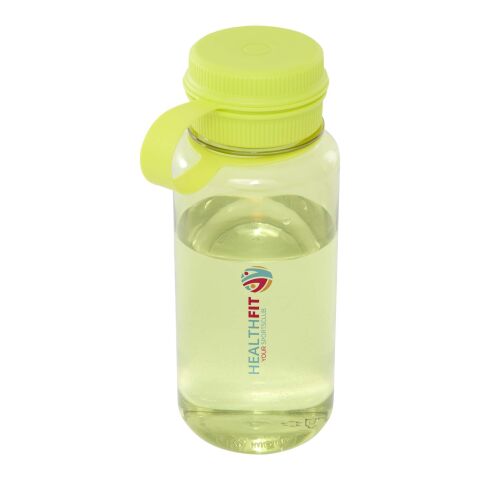 Werbeartikel Ryder 900 ml RCS-zertifizierte RPET-Sportflasche mit Multifunktionsdeckel – limone – mit Logo bedruckt