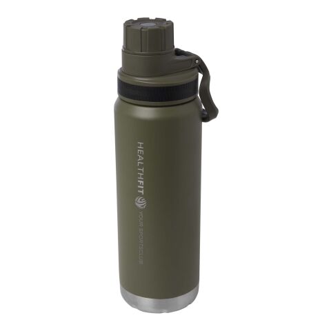 48h Express-Druck Nachhaltiger Werbeartikel Fortis 700 ml RCS-zertifizierte Kupfer-Vakuum Isolierflasche aus recyceltem Edelstahl – waldgrün – mit