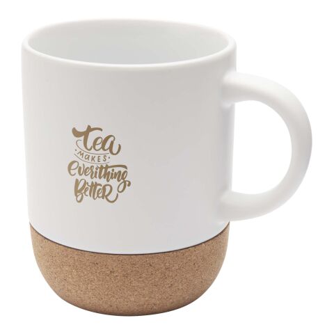Billie 300 ml Sublimation Keramiktasse mit Korkdetails Standard | transparent | ohne Werbeanbringung | Nicht verfügbar | Nicht verfügbar
