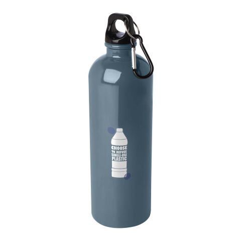 Oregon 750 ml RCS-zertifizierte, einwandige Trinkflasche aus Edelstahl mit Karabinerhaken Standard | Hale Blue | ohne Werbeanbringung | Nicht verfügbar | Nicht verfügbar