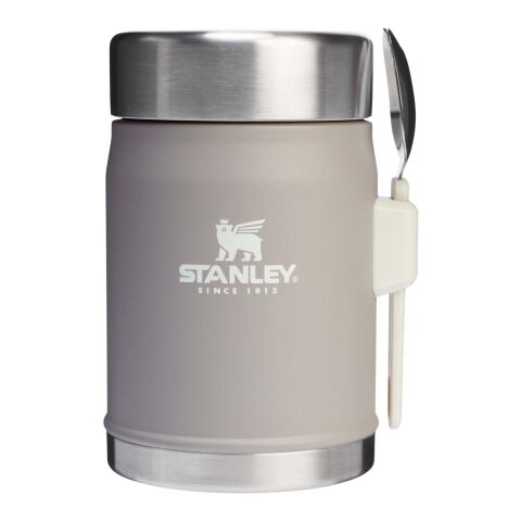Mitarbeitergeschenk Brotdose Stanley Legendary 400ml – grau – mit 48h Express-Druck Edelstahl Lunchpot mit Göffel für Büro und Camping