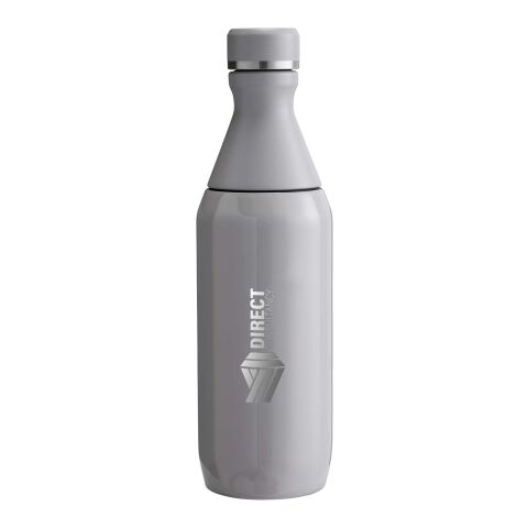 Werbeartikel Stanley 350 ml All Day Slim Flasche – grau – mit Logo bedruckt