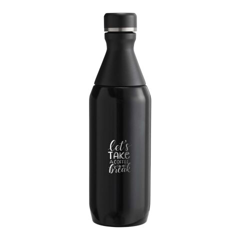 48h Express-Druck Nachhaltiger Werbeartikel Stanley 350 ml All Day Slim Flasche – schwarz – mit Logo bedruckt