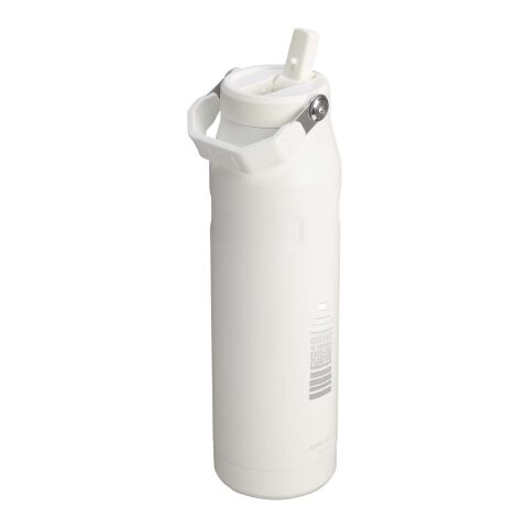 Stanley IceFlow™ 2.0 1060 ml Flasche mit Flip-Trinkhalm Standard | weiß gefrosted | 1-farbiger Tampondruck | Rückseite | 30 mm x 70 mm