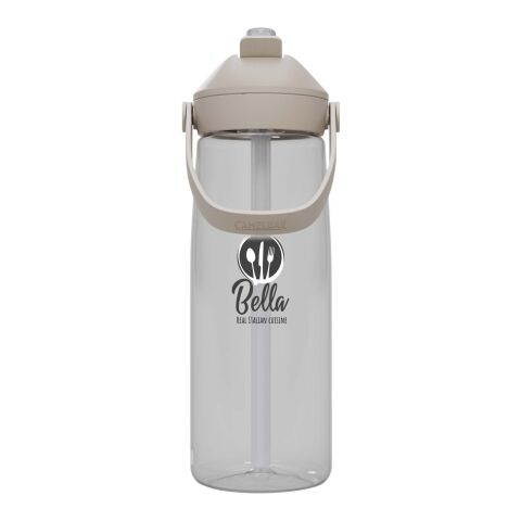 Nachhaltiger Werbeartikel Camelbak Thrive Flip 750 ml Tritan Renew Trinkflasche mit Flip Strohhalm – weiß – mit Logo bedruckt