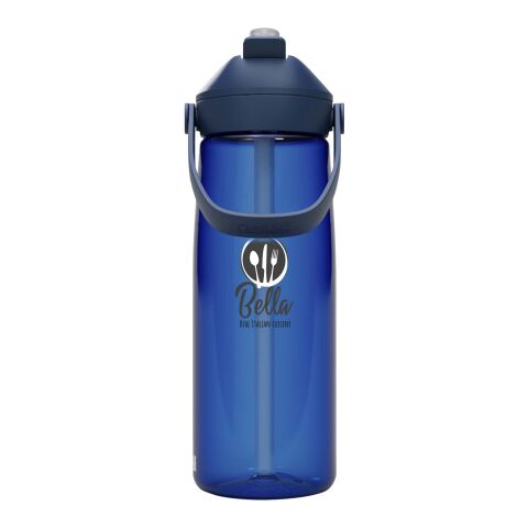 Nachhaltiger Werbeartikel Camelbak Thrive Flip 750 ml Tritan Renew Trinkflasche mit Flip Strohhalm – royalblau – mit Logo bedruckt