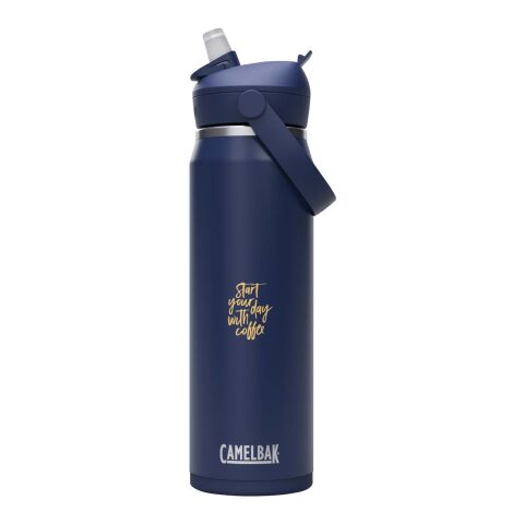 Nachhaltiger Werbeartikel Camelbak® Thrive Flip VSS 750 ml Edelstahl Trinkflasche mit Flip Strohhalm – navy – mit Logo bedruckt