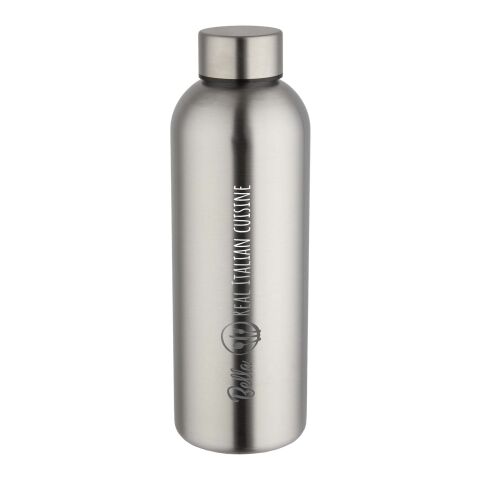 Werbeartikel Spring 750 ml Trinkflasche aus RCS recyceltem Edelstahl einwandig & leicht mit matter Pulverbeschichtung – metal – mit Logo bedruckt
