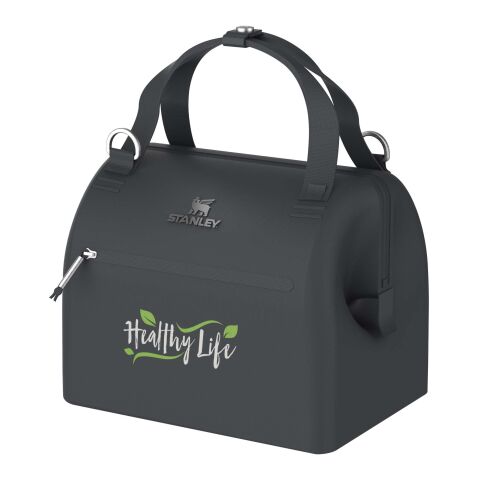Mitarbeitergeschenk Kühltasche Stanley The All-Day Julienne – schwarz – mit 48h Express-Druck für 10 Dosen nachhaltige isolierte Cooler Bag für Events