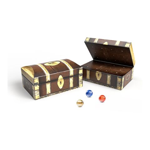 Lindt Adventskalender &quot;Schatztruhe&quot; Eco ohne Werbeanbringung