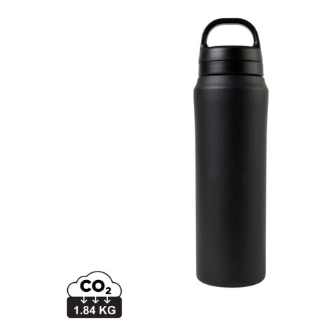 Aviana™ Rowan RCS recycelte Wasserflasche 470ml schwarz