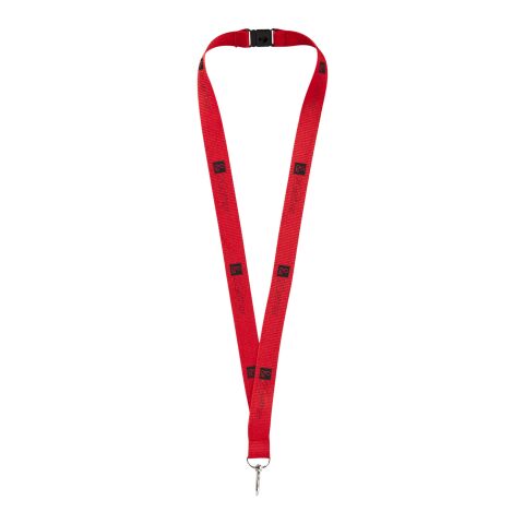 Werbeartikel Lago Lanyard – rot – mit Logo bedruckt