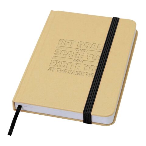 Reed A6 Hardcover Notizbuch, blanko, aus recyceltem Material Standard | schwarz | ohne Werbeanbringung | Nicht verfügbar | Nicht verfügbar