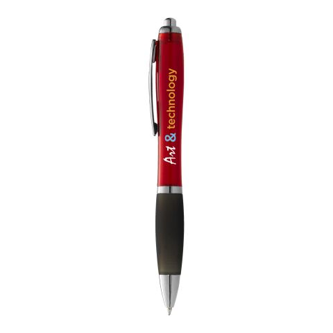 Nash Kugelschreiber farbig mit Softtouch Standard | rot-schwarz | ohne Werbeanbringung | Nicht verfügbar | Nicht verfügbar