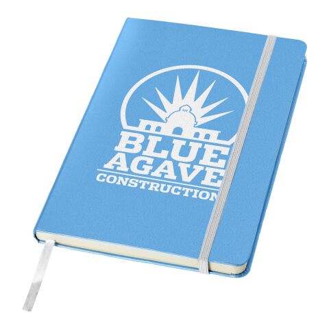 Werbeartikel Classic Büro Notizbuch – hellblau – mit Logo bedruckt