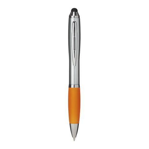Nash Stylus Kugelschreiber silber mit farbigem Griff Standard | orange | ohne Werbeanbringung | Nicht verfügbar | Nicht verfügbar